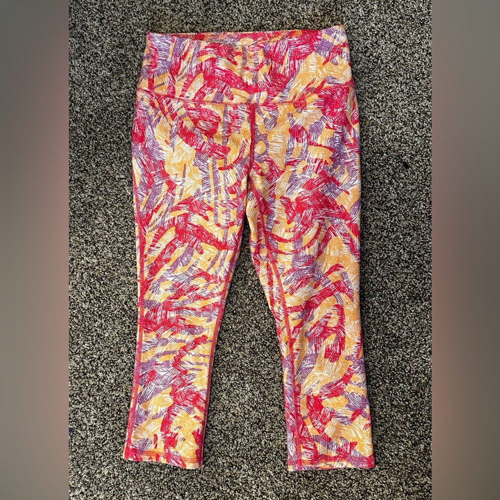 DSG Red and Yellow Leggings Vibrant Stretchy Bottoms